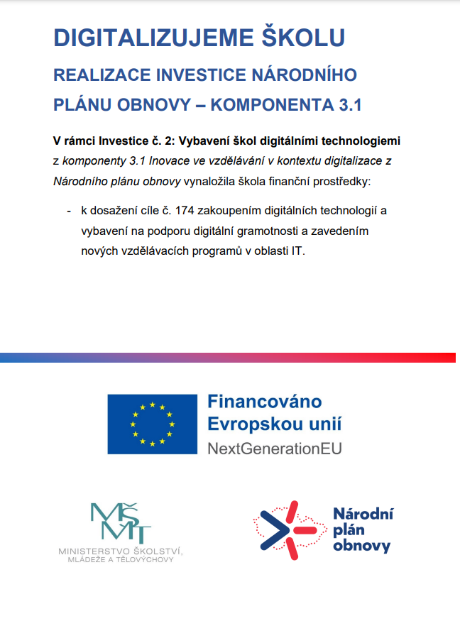 Digitalizujeme školu (cil 174)